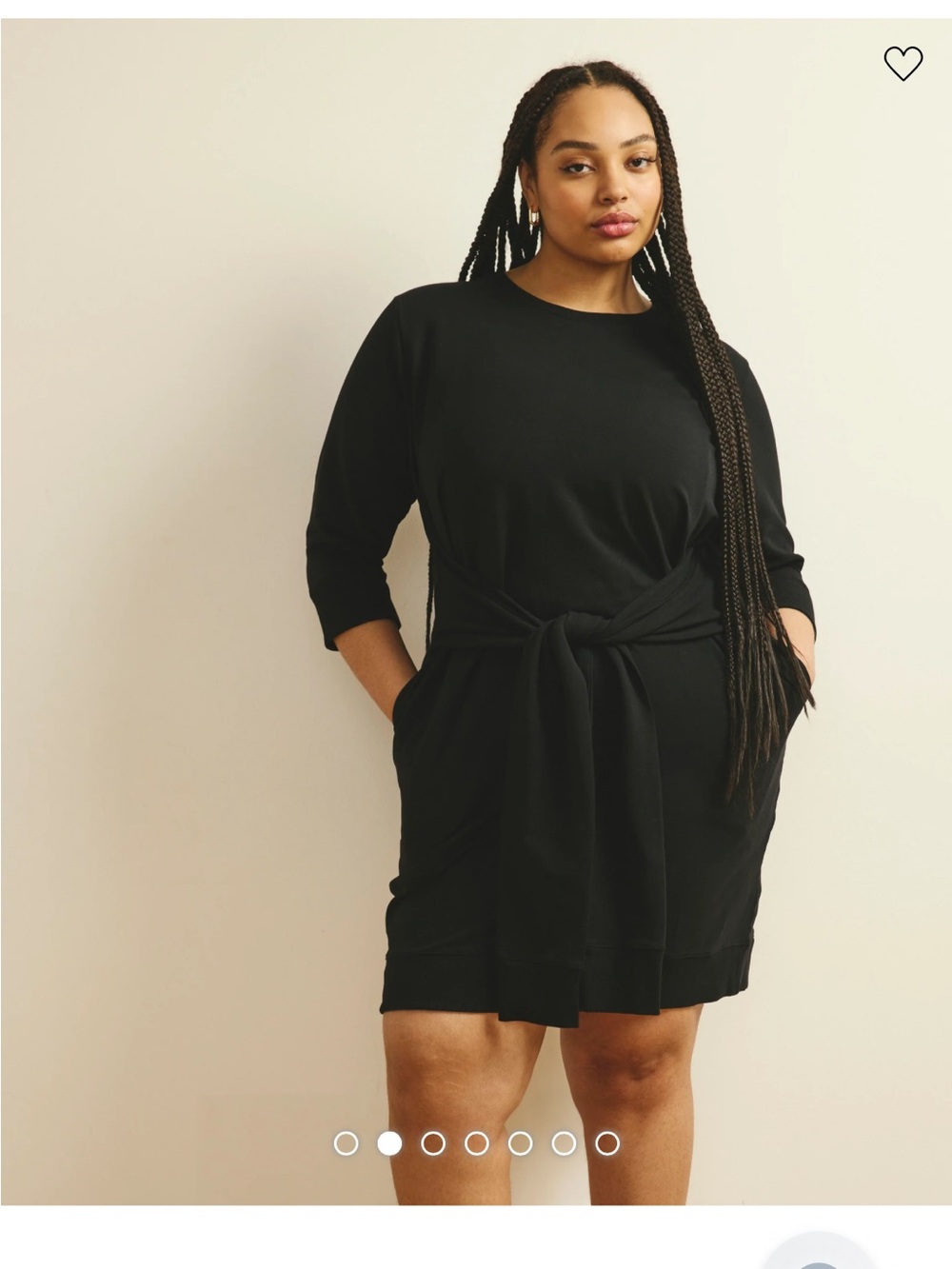 Universal standard Misa Tie Sweatshirt Dress Womens 22-24 plus size